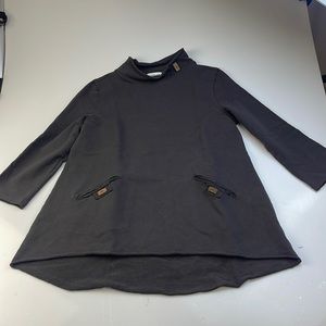 Neon Buddha Frayed Sweater in Gray in Size Medium